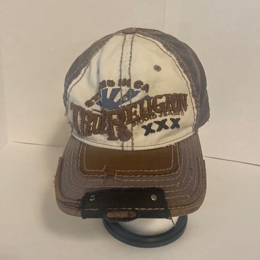 Rare Vintage The‎ Buddah Raising Sun XXX True Religion Distressed Baseball Hat.